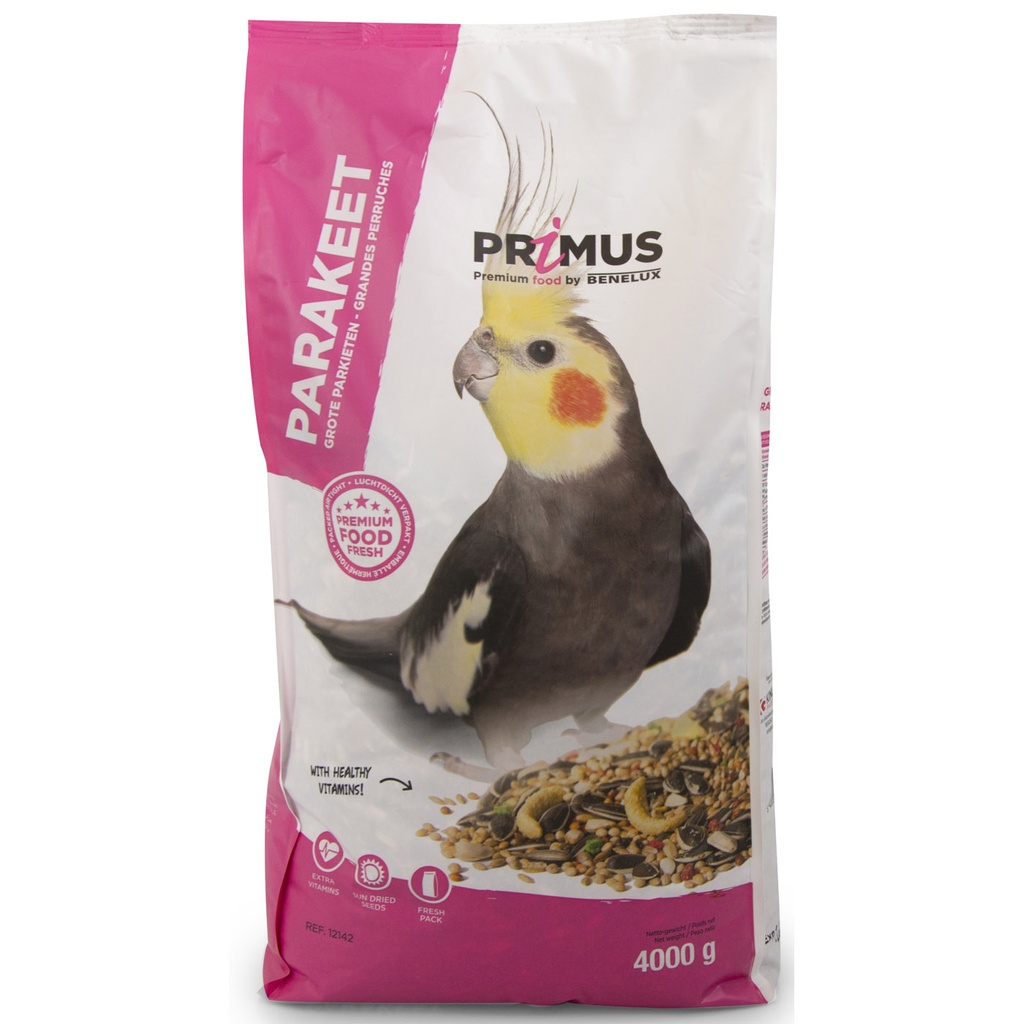 [BP12142] PRIMUS GROTE PARKIETEN 4KG
