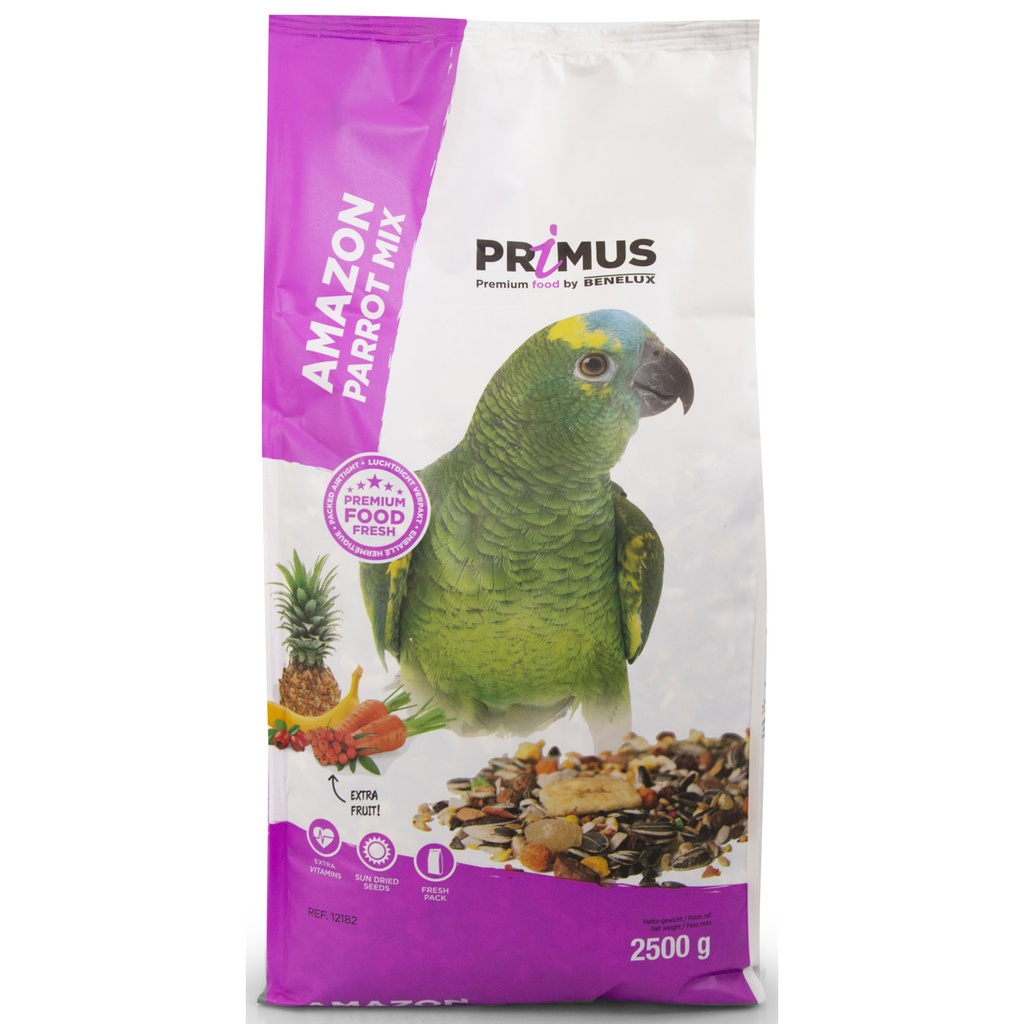 [BP12182] PRIMUS AMAZONE PAPEGAAIEN MIX 2,5KG