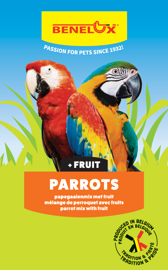 [BP127022] PAPEGAAIENMIX  MET FRUIT 3KG HV
