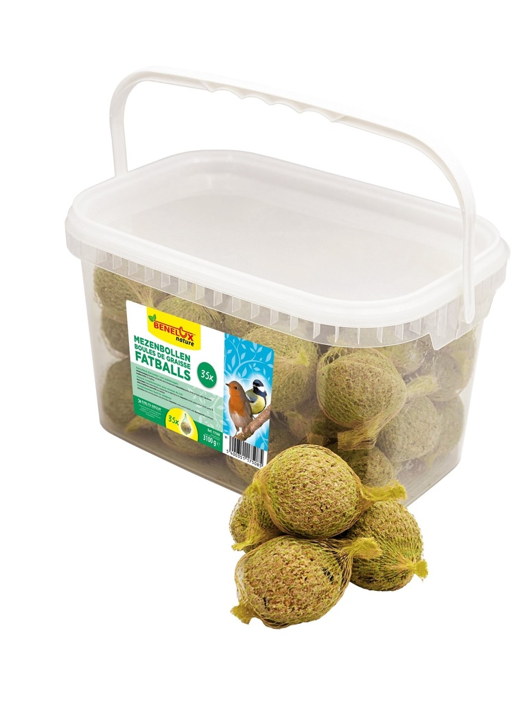 [BP17508] MEZENBOLLEN VOOR TUINVOGELS 35 ST EMMER