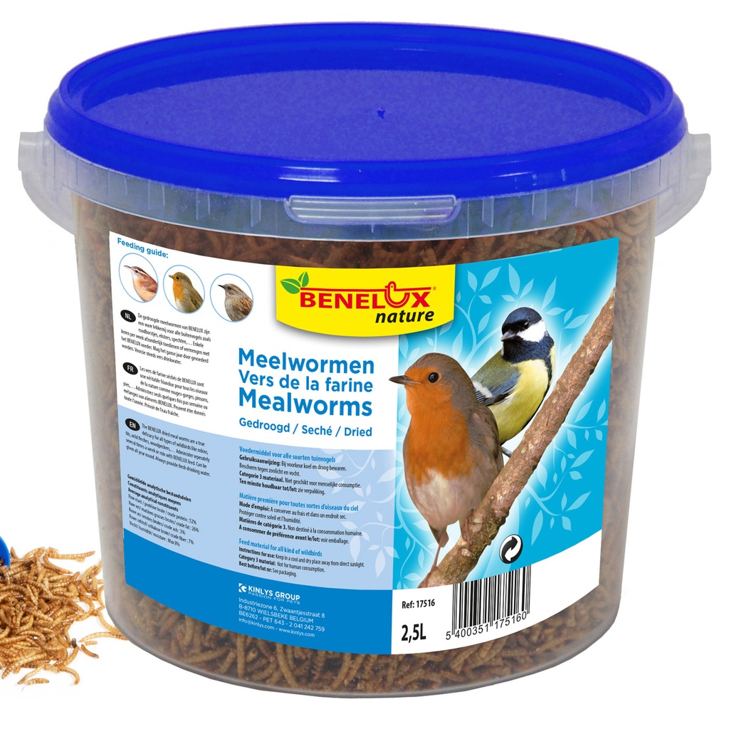 [BP17516] MEELWORMEN VOOR TUINVOGELS 2.5 L EMMER 