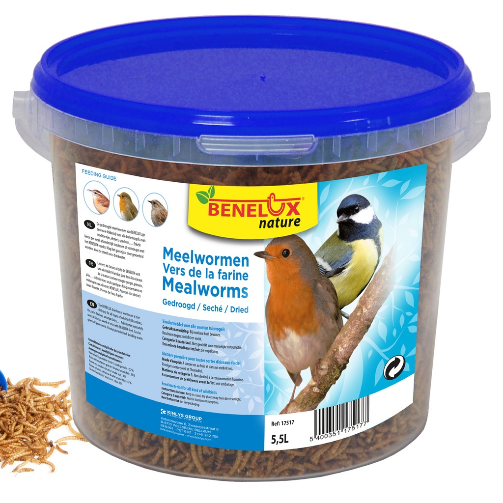 [BP17517] MEELWORMEN VOOR TUINVOGELS 5.5 L EMMER 