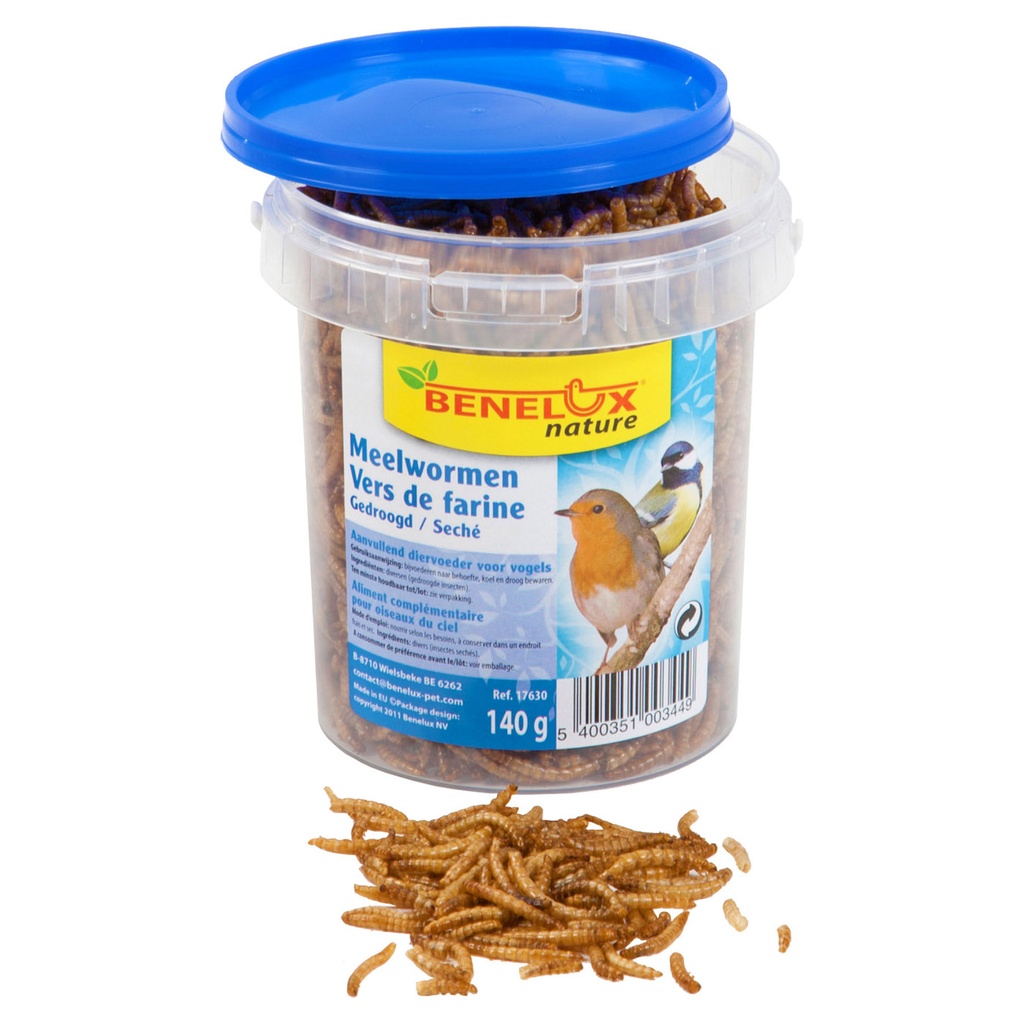 [BP17630] MEELWORMEN VOOR TUINVOGELS 0.8L/ 140G EMMER