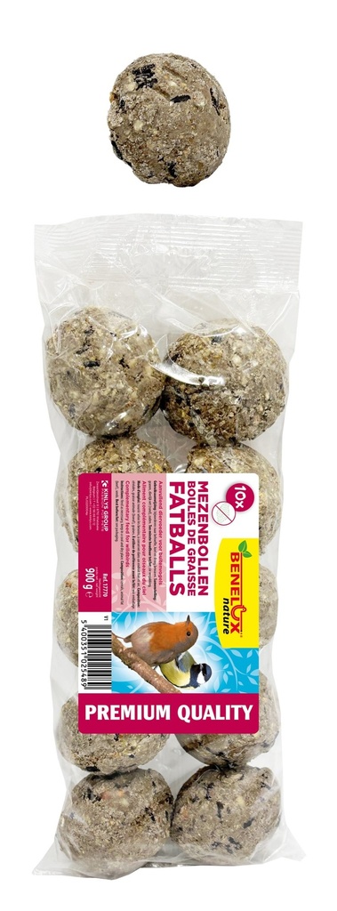 [BP17770] MEZENBOLLEN PREMIUM 10 ST/ZAKJE ZONDER NET VOOR VRIJE NATUURVOGELS