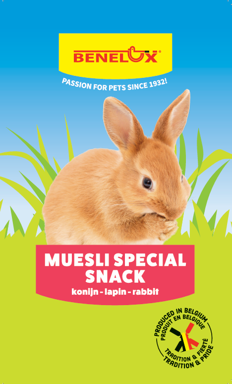 [BP3110112] KNAAGDIERENMUESLI SPECIAL SNACK 3KG HANDVATZAK (Knaagdieren)