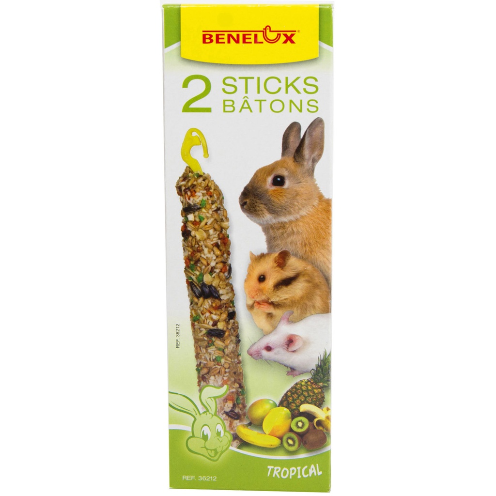 [BP36212] 2 STICKS KNAAGDIER TROPICAL DOOSJE BNL