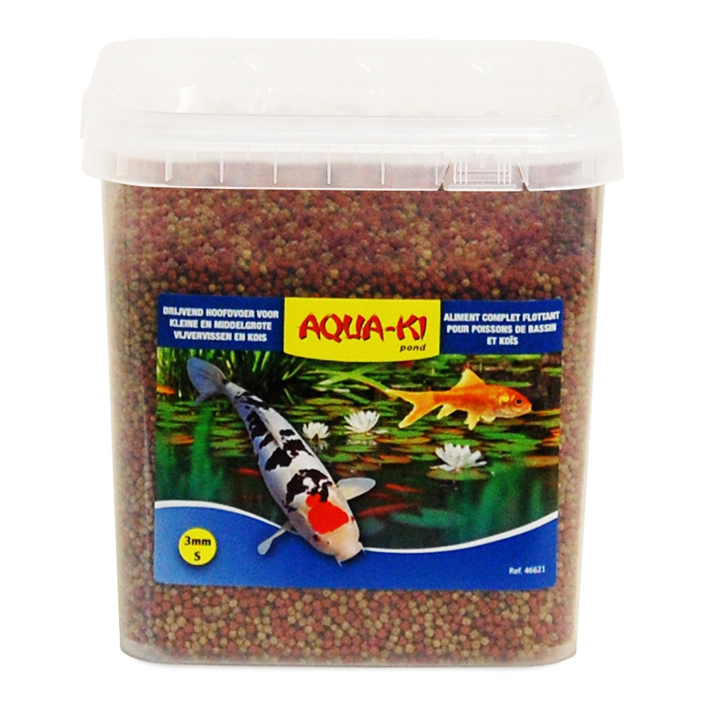 [BP46621] AQUA-KI BLAUW VIJVERVISKORRELS 3MM 5,4L - 1,89KG EMMER