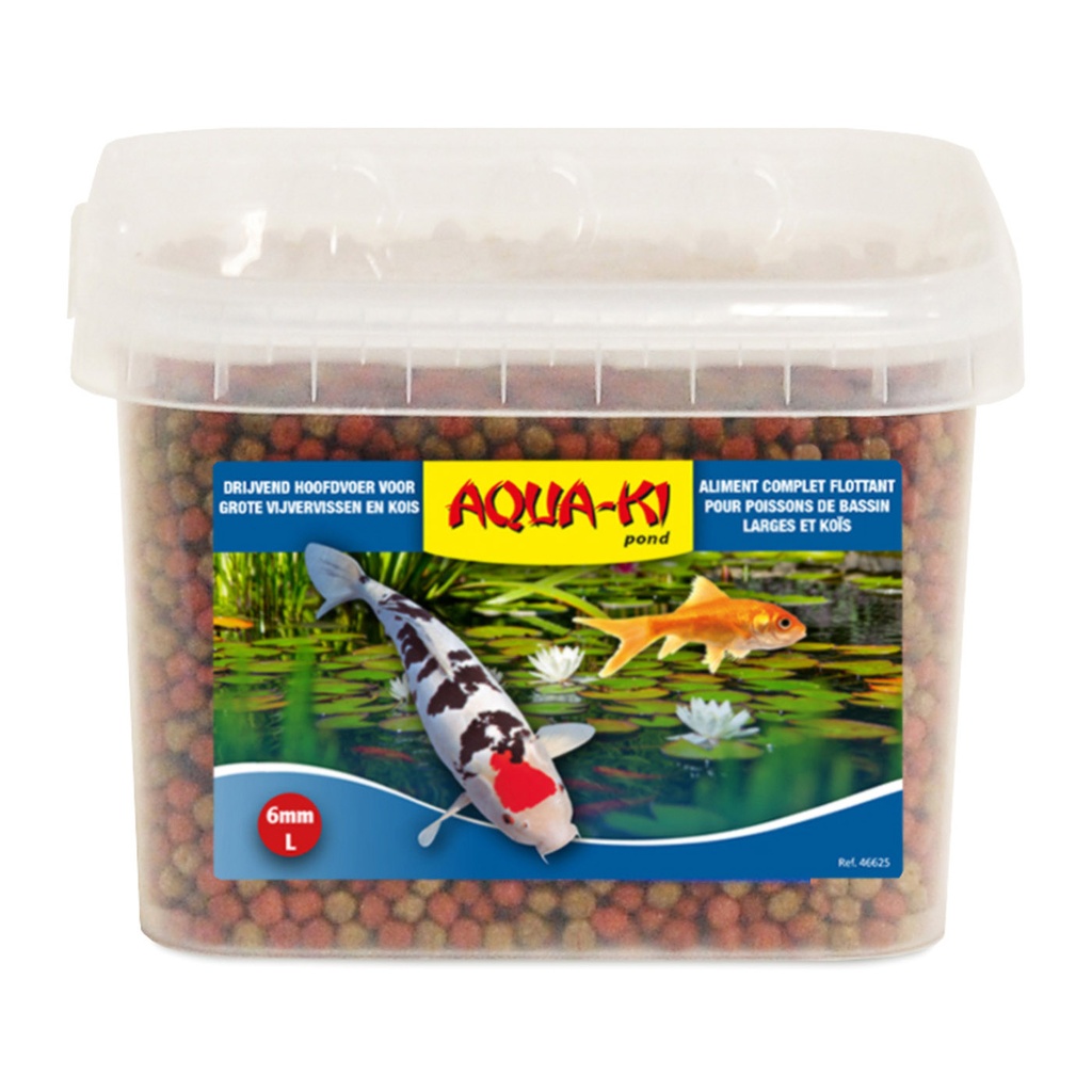 [BP46625] AQUA-KI BLAUW VIJVERVISKORRELS 6MM 3,5L - 1,28KG EMMER