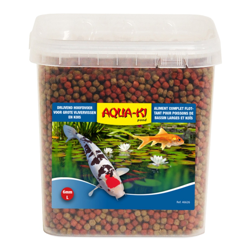 [BP46626] AQUA-KI BLAUW VIJVERVISKORRELS 6MM 5,4L - 1,97KG EMMER