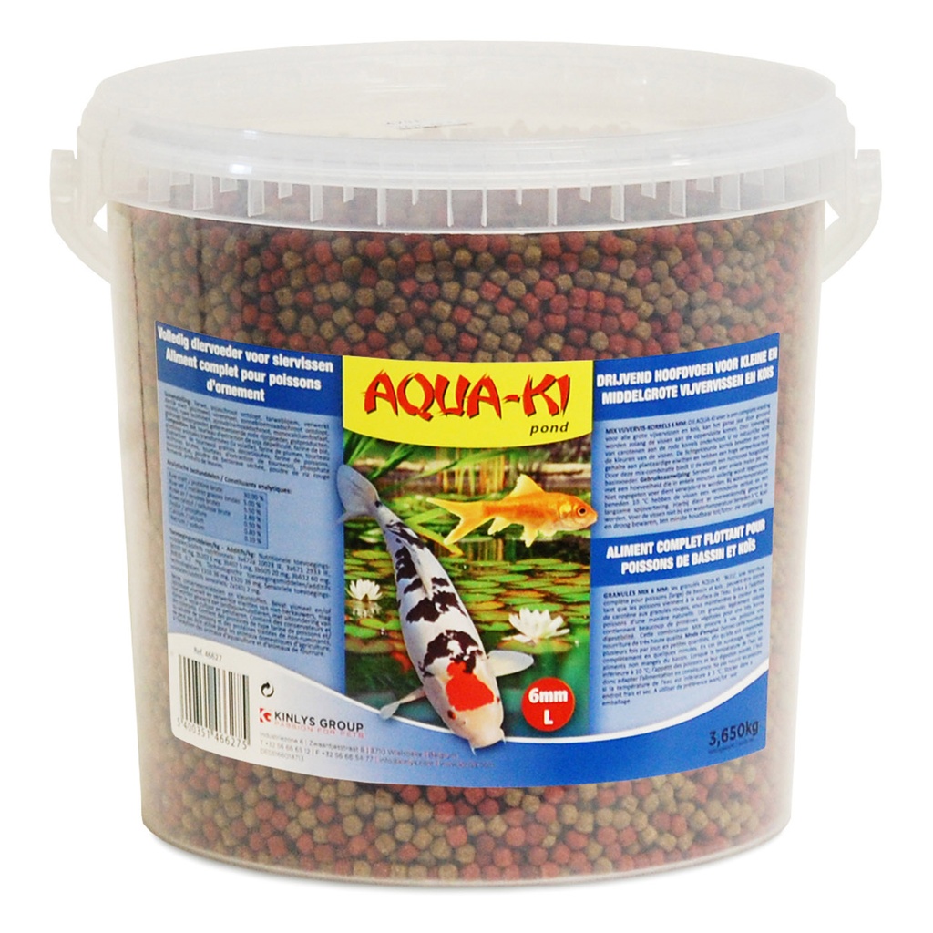 AQUA-KI BLAUW VIJVERVISKORRELS 6MM 10L - 3,65KG EMMER
