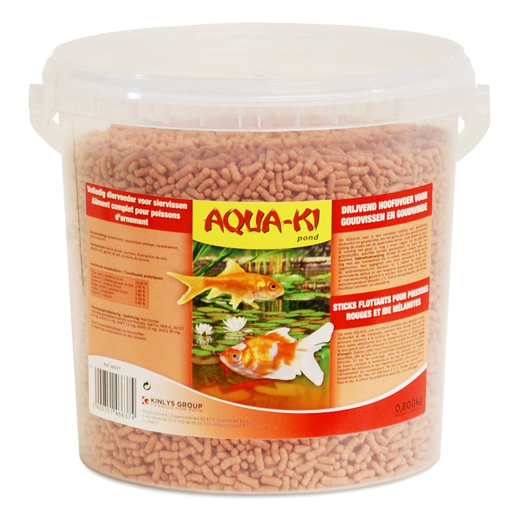 [BP46637] AQUA-KI ROOD VIJVERSTICKS 10L - 0,8KG EMMER
