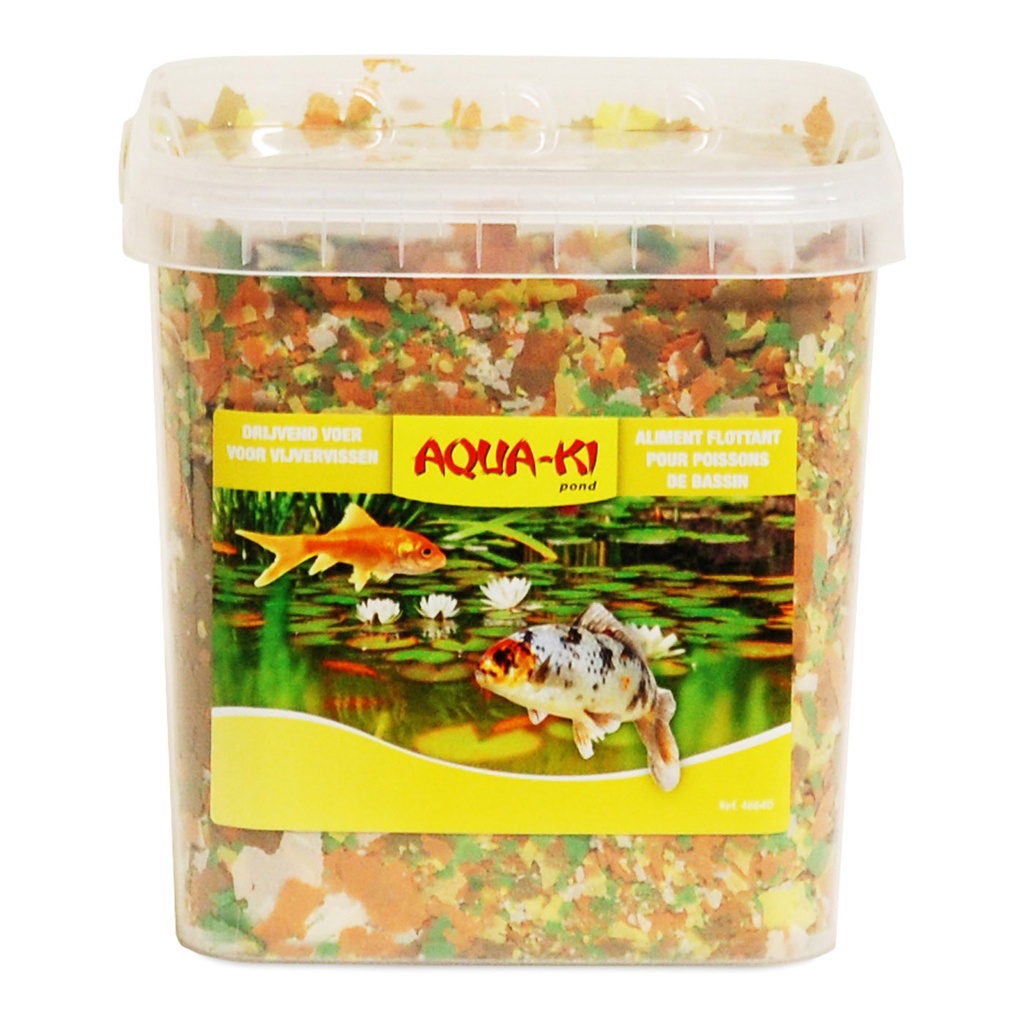 [BP46640] AQUA-KI GEEL VIJVERVLOKKEN 5,4L - 0,67KG EMMER