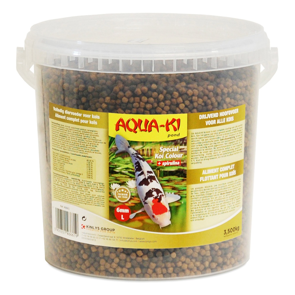 [BP46661] AQUA-KI KOI COLOUR 6MM 10L - 3,5KG EMMER