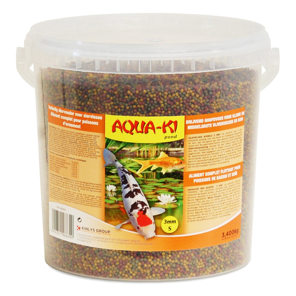 [BP46664] AQUA-KI ORANJE VIJVER 3 KLEUREN 10L - 3,4KG EMMER
