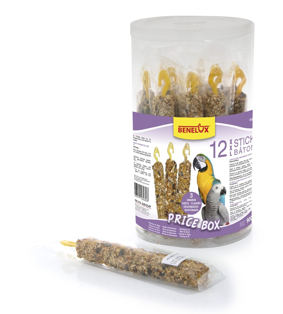 [16260] PRICE BOX 12 CRACKERS XXL PAPEGAAI