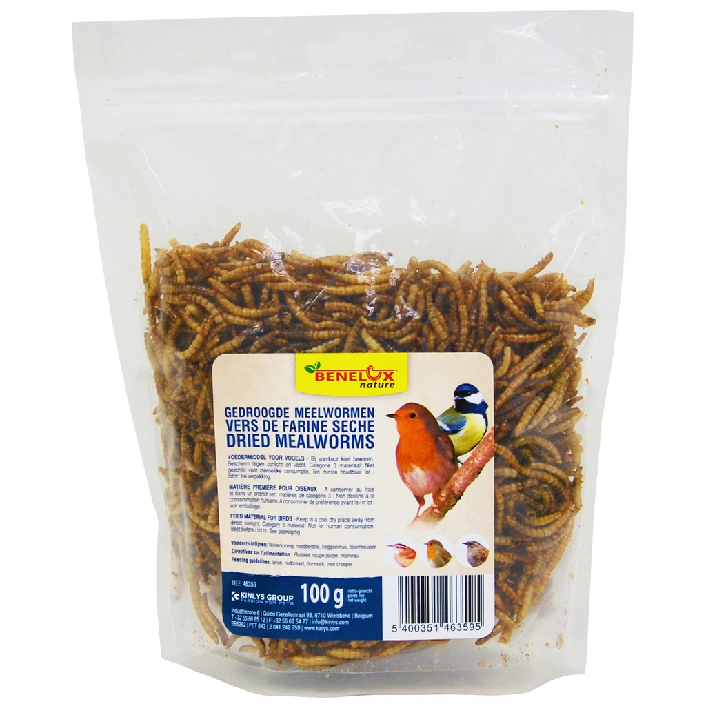 [46359] MEELWORMEN GEDROOGD ZAKJE 100G