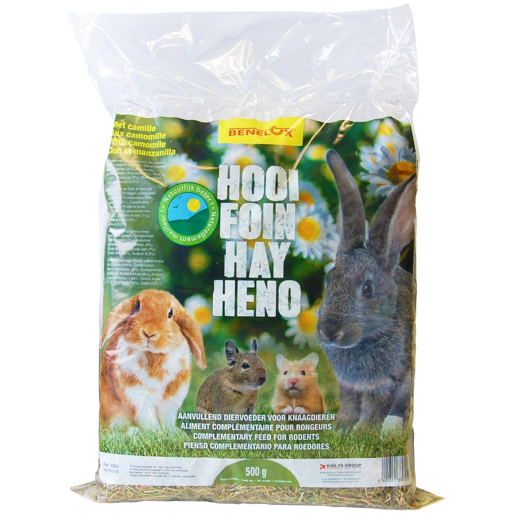PREMIUM HOOI MET KAMILLE 1/2KG FUNNY (Knaagdieren)