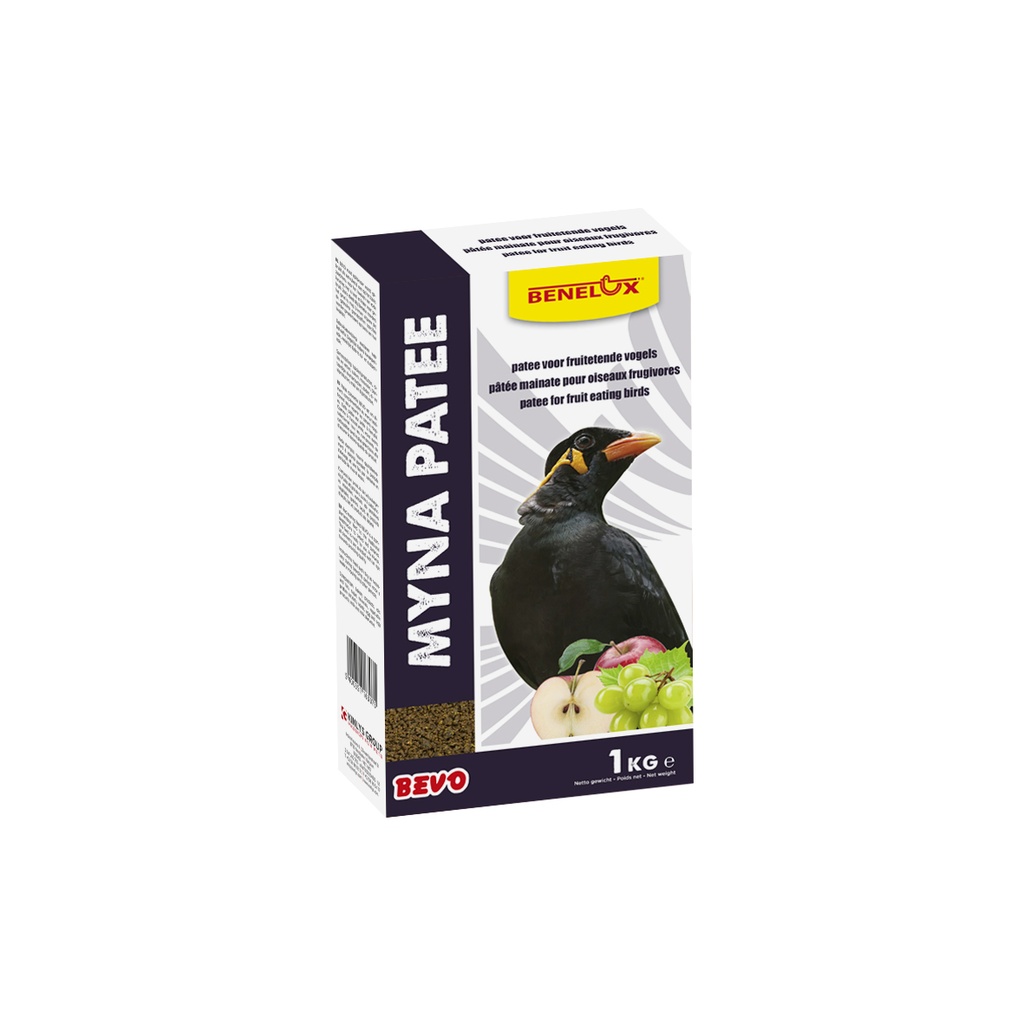 [1630106] BEVO MYNA VOER PATEE MET FRUIT 1KG DOOS