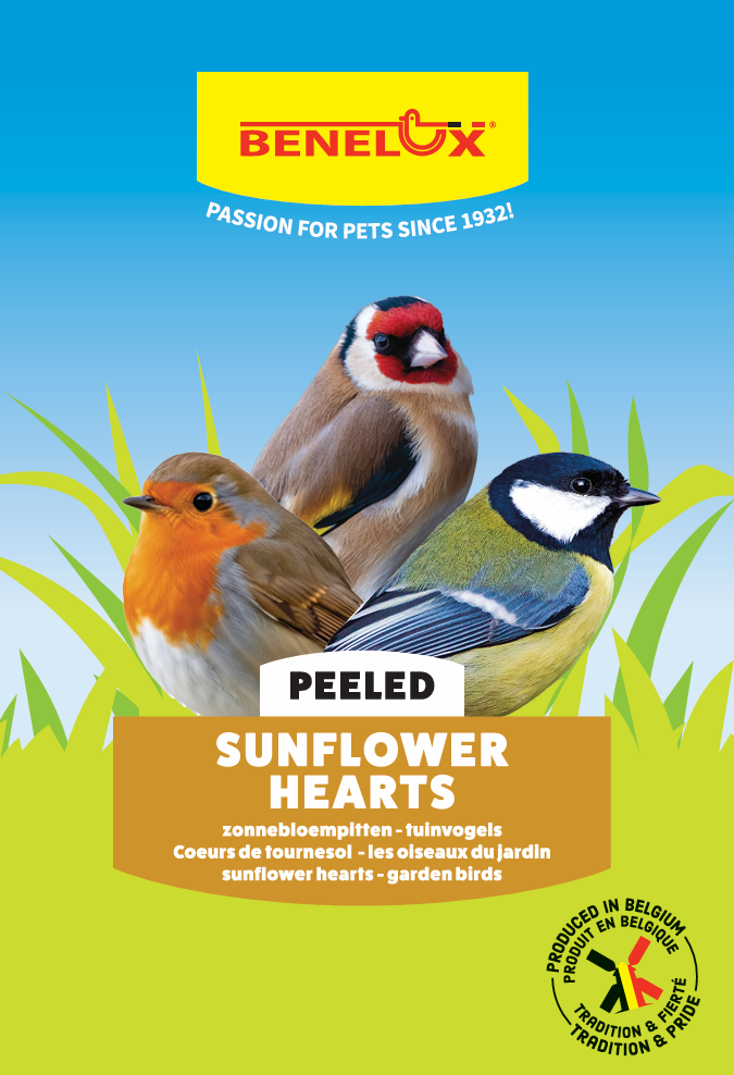 [BP1168003] GEPELDE ZONNEBLOEMPITTEN VOOR TUINVOGELS 0.9KG QS