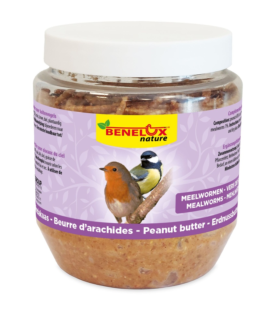 VOGELPINDAKAAS MEELWORMEN 350G