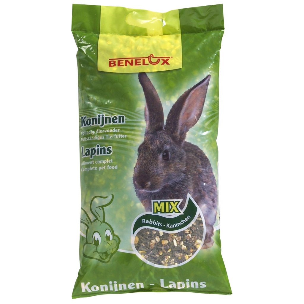 KONIJNENMUESLI + GEPOFTE GRANEN 4KG HANDVATZAK